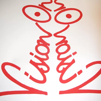 Vision On Poster, red, closed edition of ten. cover