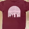 CHILDREN OF THE STONES DISCHARGE TEE - BURGUNDY