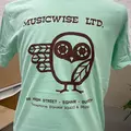 MUSICWISE OWL TEE - MINT CHOC CHIP