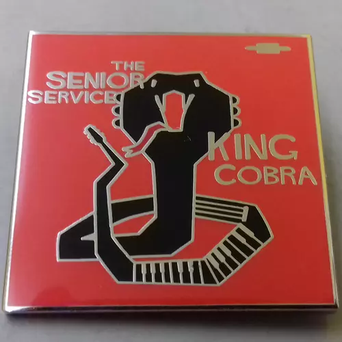 The Senior Service - King Cobra ENAMEL BADGE (ORANGE)