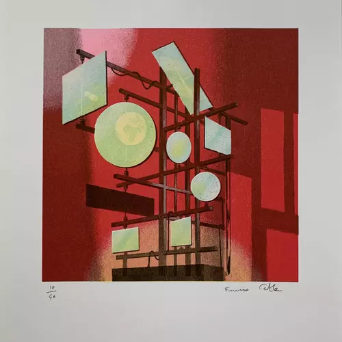 Risograph Print. D Rothon - Memories of Earth