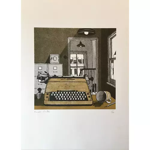 Risograph Print of 'The Girl I Left Behind Me'