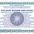 Colour Sound Oblivion - Coil's Official Live Video boxset - Advance Patrons Edition