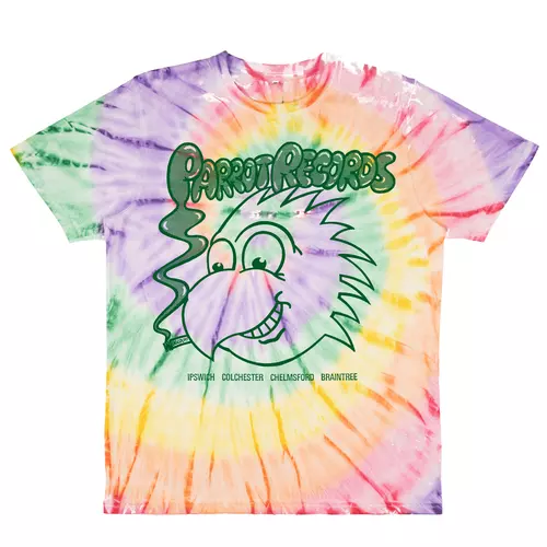 TIE DYE PARROT RECORDS TEE!!!!