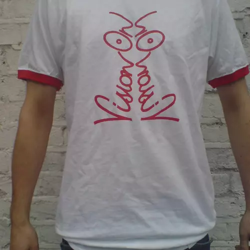 Vision On T-Shirt White and Red