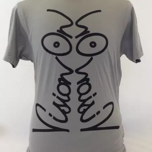 All new Vision On Grey Tee with Black Print