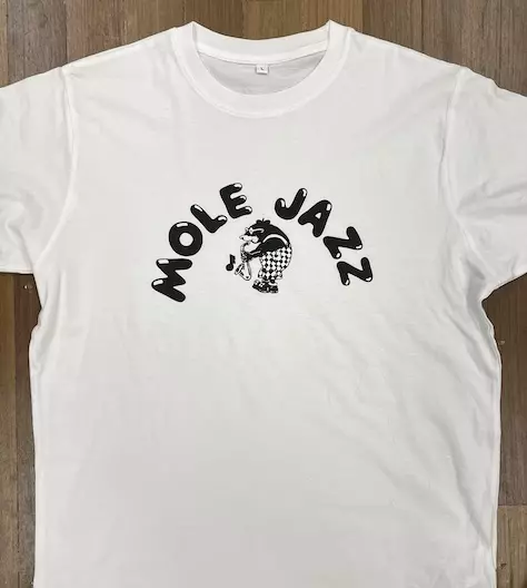 MOLE JAZZ TEE!!!! WHITE