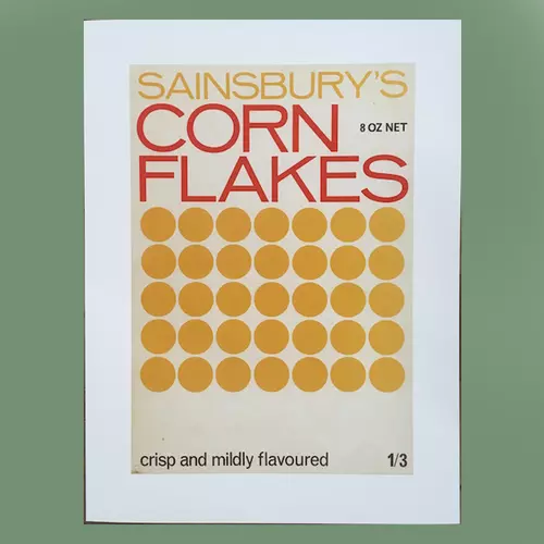 Sainsbury's Cornflake Print