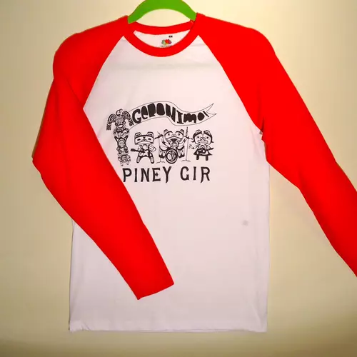 Geronimo baseball top - Red Sleeves