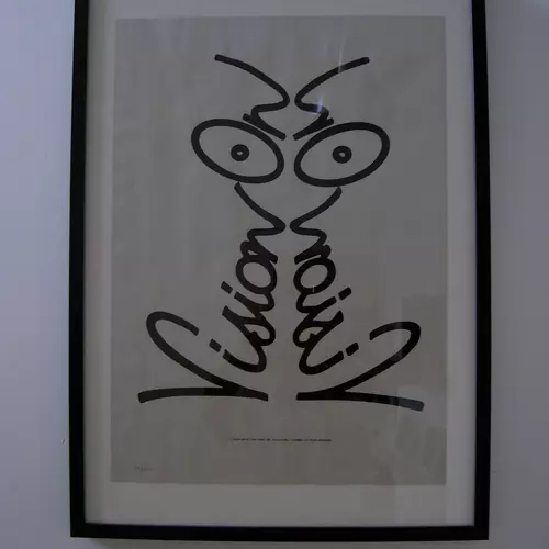 Vision On Screen Printed Poster - Grey