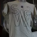 ISWS LOGO MENS LARGE T-SHIRTS SAND