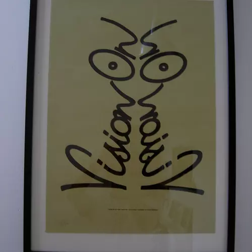 Vision On Screen Printed Poster - Mustard