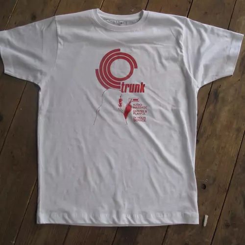 Trunk Tee Shirt White With Red Logo