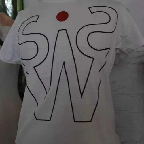 ISWS LOGO MENS LARGE T-SHIRTS WHITE