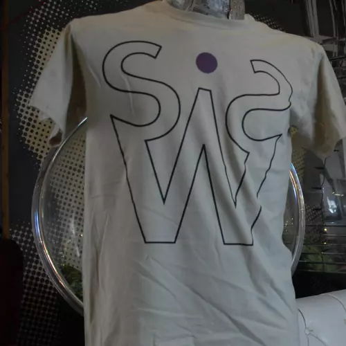 ISWS LOGO MENS LARGE T-SHIRTS SAND