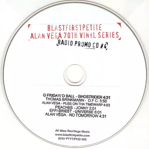 Alan Vega 70th Vinyl Series: Limited Edition radio CD 4