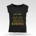Lady's Black Sleeveless T-Shirt