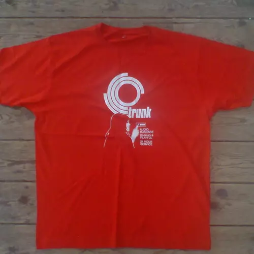 Trunk Records red t-shirt