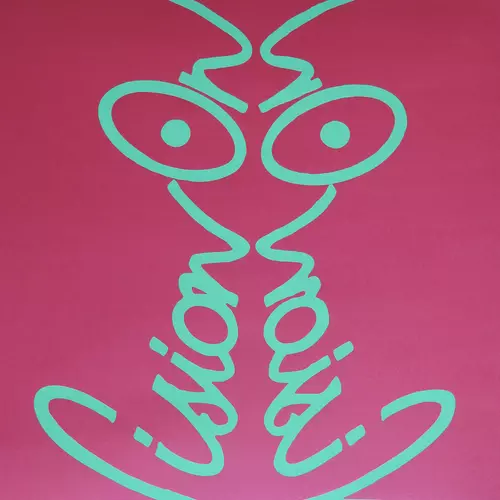 Vision On Poster - Tomato and lime, closed edition of 5