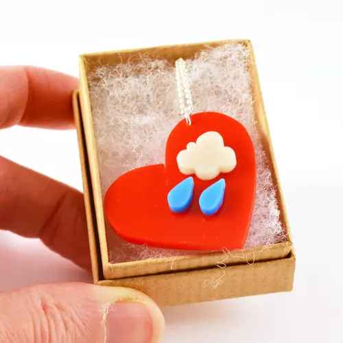 Piney Gir - Sometimes It Rains In My Heart Necklace