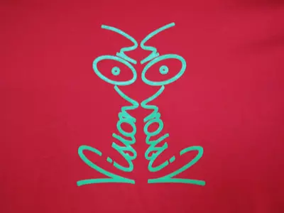 Vision On t-shirt in tomato and lime cover