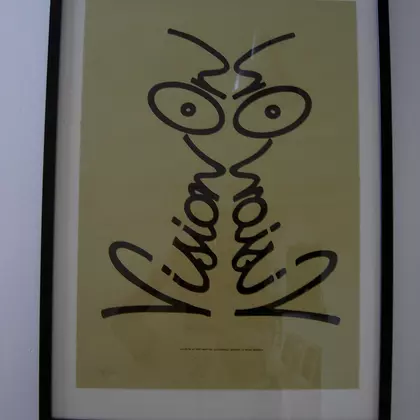 Vision On Screen Printed Poster - Mustard cover