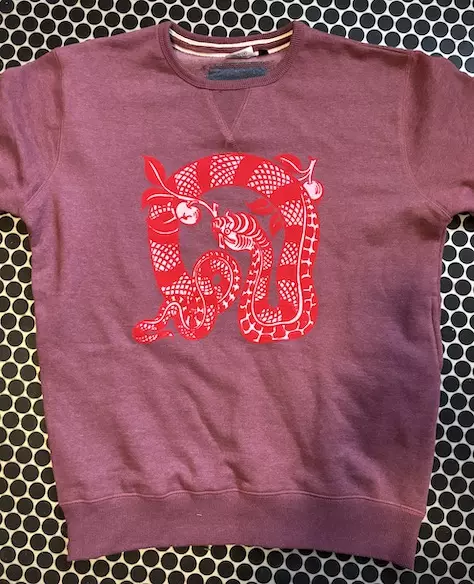 The William De Morgan SERPENT Tile Sweatshirt