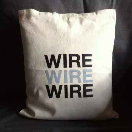 Wire - Wire - natural white cushion cover
