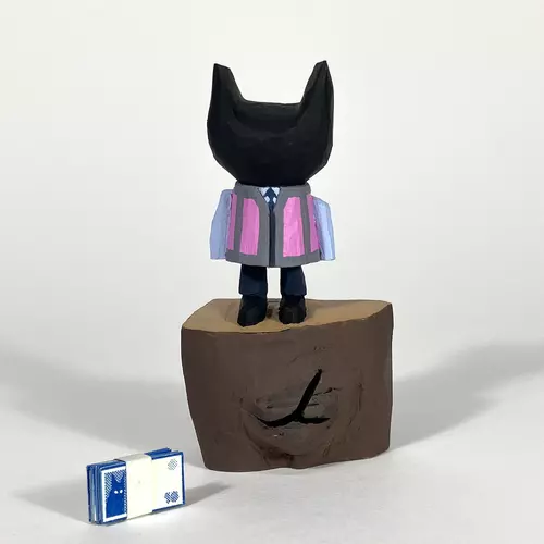 Here to Help 2 wood carving