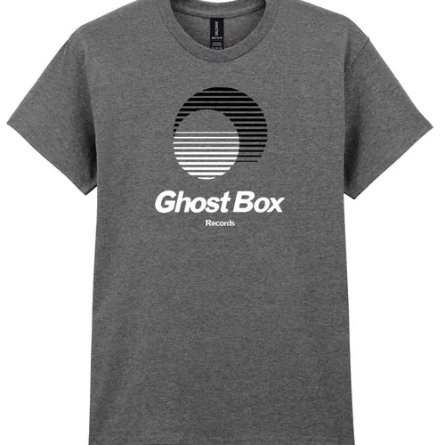Ghost Box T-Shirt black & white on grey