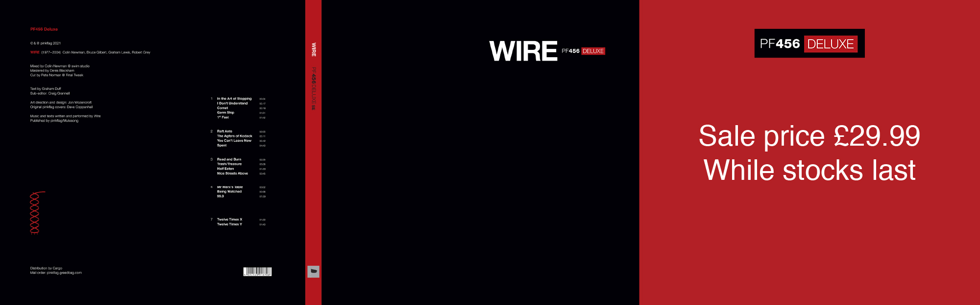 WIRE LIVE DOCUMENT AND EYEWITNESS 日本見本盤 WIRE - Document and Eyewitness Live 1979-80 (Full Vinyl 1981 2LP