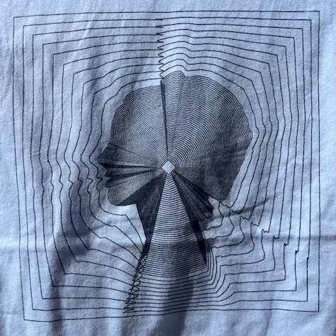 ELECTRONIC HEAD TEE  - IN BLUE