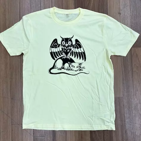 William De Morgan OWL ON A RAT TEE 