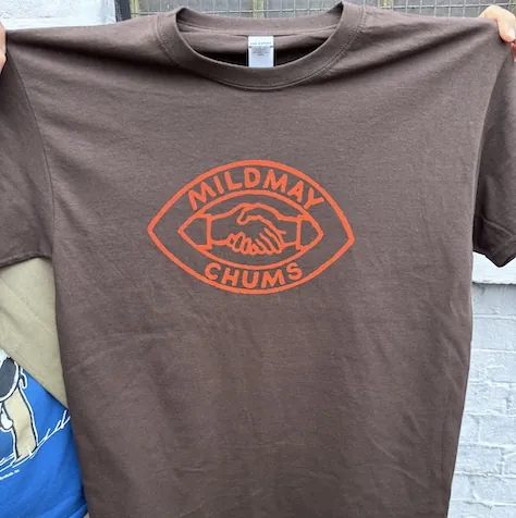 VERY LIMITED MILDMAY CHUMS VINTAGE TEE IN BROWN  