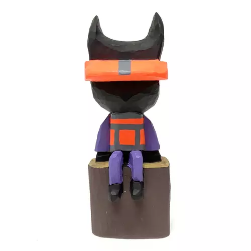 VISOR CAT wood carving