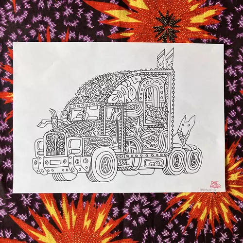 Deco Truck drawing
