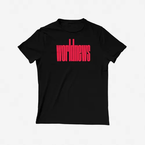 Black Screen Printed T-Shirt