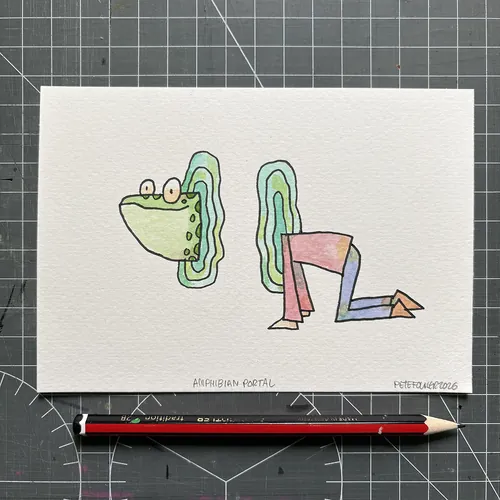 Amphibian Portal painting 