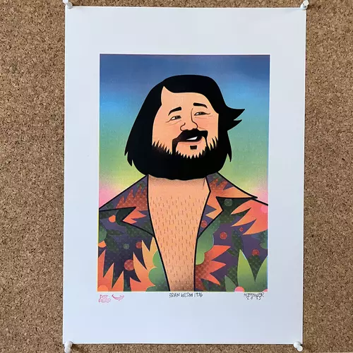 Brian Wilson 1976 riso print