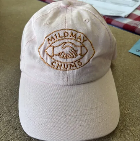 VERY LIMITED MILDMAY CHUMS EMBROIDERED CAP - PASTEL PINK