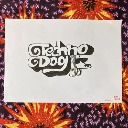Techno Dog drawing