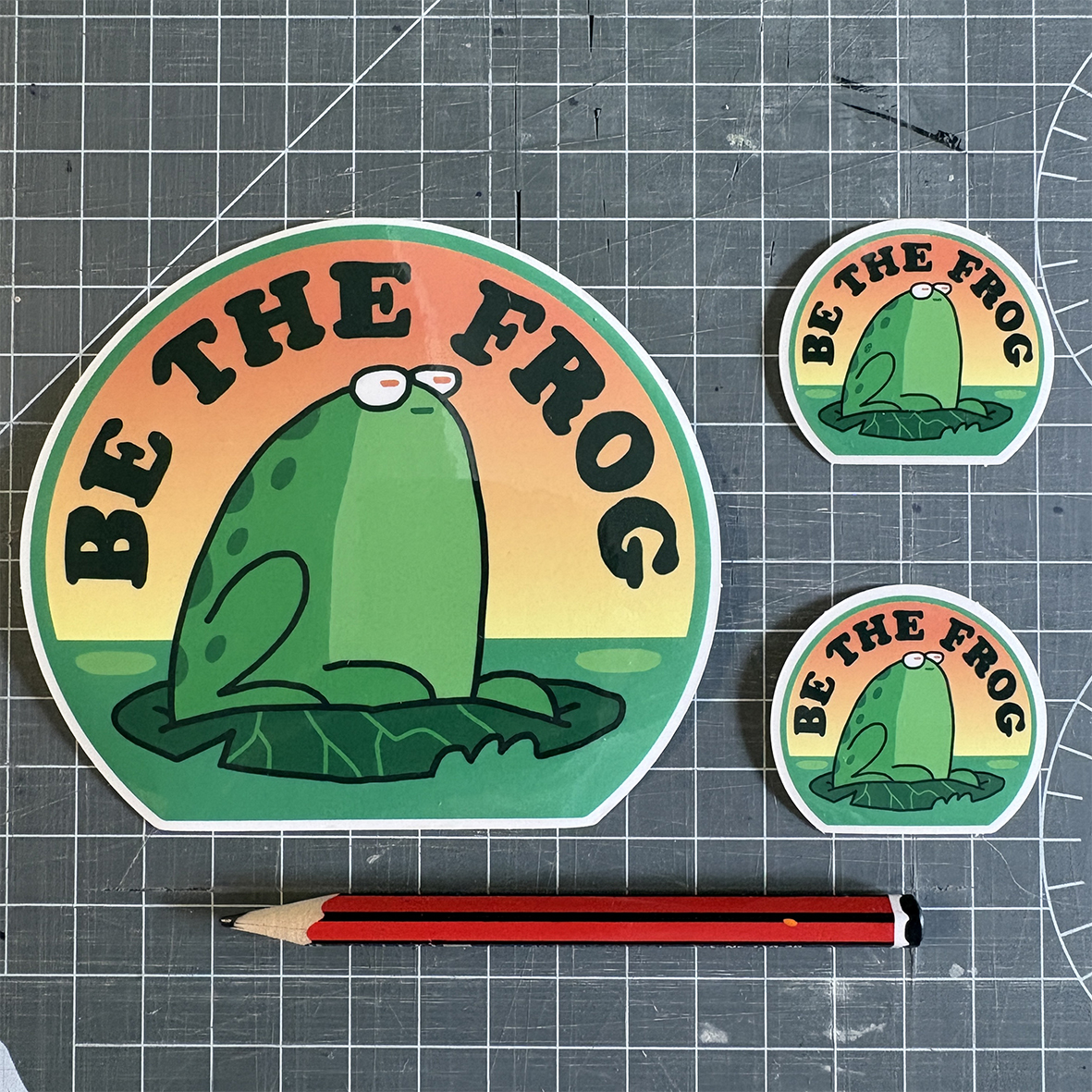 Be the Frog sticker set