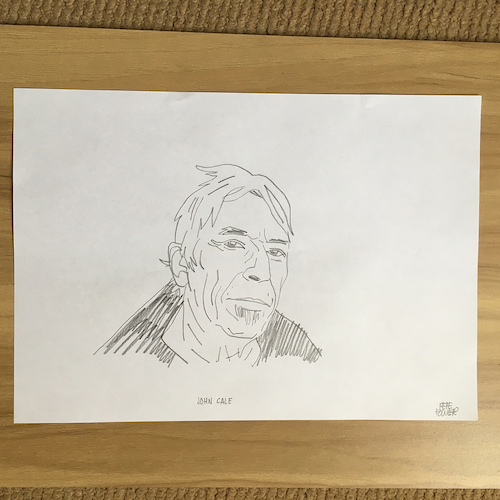 John Cale drawing