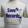 SAVE RECORDS CREAM / PURPLE TEE