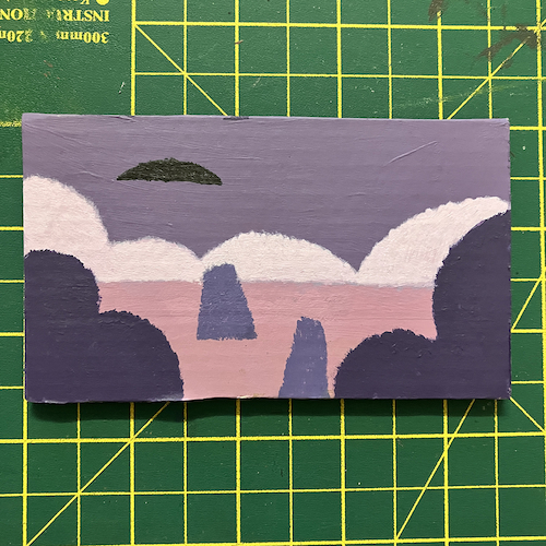 Tiny UFO painting 5