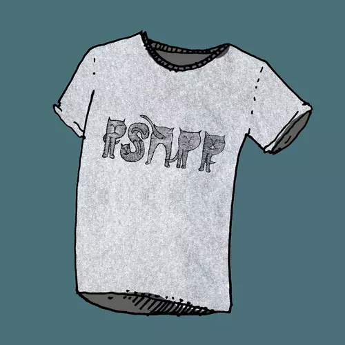 Psapp Cat Grey T-Shirt