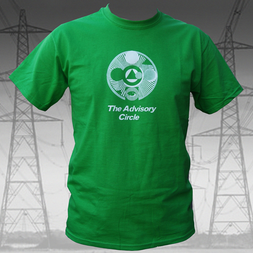View full size The Advisory Circle - The Advisory Circle - White on Green T Shirt