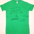 Green Hand Drawn Doodle T Shirt
