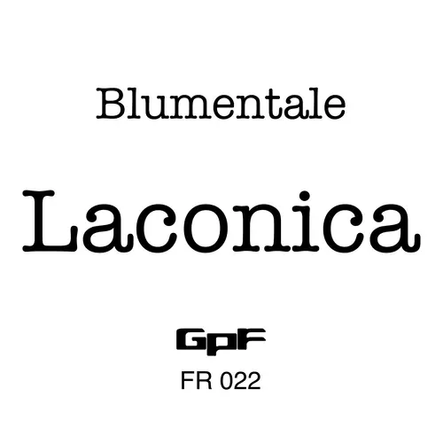 View full size cover Blumentale - Laconica