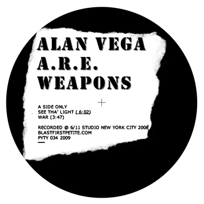 Alan Vega, A.R.E Weapons - See Tha Light/War cover